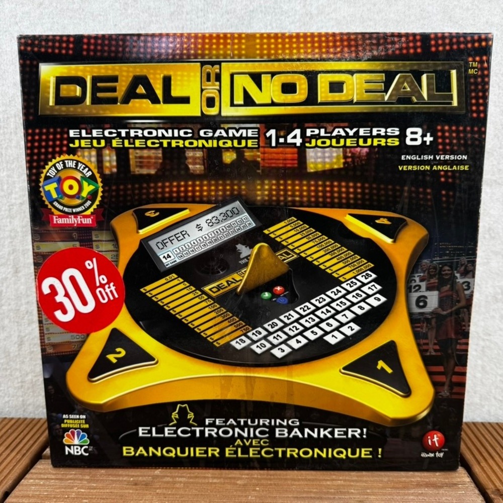 Deal or No Deal Electronic Tabletop Game NBC TV Show Irwin Toy 1-4 Players 8+